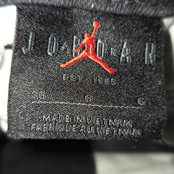 Nike Air Jordan Printed Twill Black Pants Jumpman HF0045-010 Men's US 36 - Picture 13 of 13